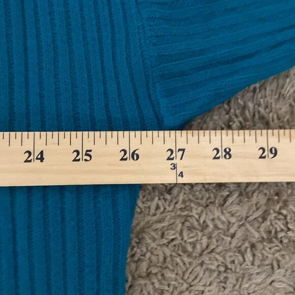 Vintage Rib Knit Rhinestone Embellished Shawl Collar Open Cardigan size OS Retro - Picture 8 of 12